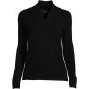 imageLands End Womens Cashmere Shawl Neck SweaterBlack