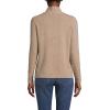 imageLands End Womens Cashmere Shawl Neck SweaterVicuna Heather Donegal