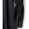 imageLands End Womens Cotton Modal 34 Cable Sleeve Tunic SweaterBlack