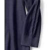 imageLands End Womens Cotton Modal 34 Cable Sleeve Tunic SweaterTrue Navy