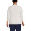 imageLands End Womens Cotton Modal 34 Sleeve Cable Cardigan SweaterIvory