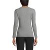 imageLands End Womens Cotton Modal Long Sleeved Scallop Detail Pullover SweaterPewter Heather