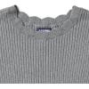 imageLands End Womens Cotton Modal Long Sleeved Scallop Detail Pullover SweaterPewter Heather