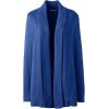 imageLands End Womens Cotton Modal Shawl Collar Cardigan SweaterDark Cobalt Blue