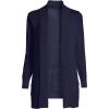 imageLands End Womens Cotton Modal Shawl Collar Cardigan SweaterTrue Navy