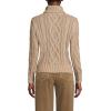 imageLands End Womens Drifter Cable Turtleneck SweaterFrench Pecan Heather