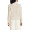 imageLands End Womens Drifter Cable Turtleneck SweaterFresh Ivory