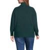 imageLands End Womens Drifter Cotton Quarter Zip Pullover SweaterDeep Forest