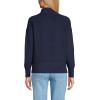 imageLands End Womens Drifter Cotton Quarter Zip Pullover SweaterDeep Sea Navy