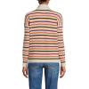 imageLands End Womens Drifter Cotton Quarter Zip Pullover SweaterFresh Ivory Multi Stripe