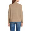 imageLands End Womens Drifter Cotton Quarter Zip Pullover SweaterVicuna Heather