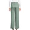 imageLands End Womens High Rise Elastic Back Pleated Wide Leg Pants Made with Tencel FibersLily Pad Green