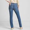 imageLands End Womens Recover Mid Rise Straight Leg Blue JeansBeau Blue