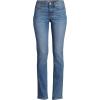 imageLands End Womens Recover Mid Rise Straight Leg Blue JeansBeau Blue