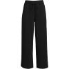 imageLands End Womens Sport Knit Pull On Drawstring Wide Leg Crop PantsBlack