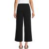 imageLands End Womens Sport Knit Pull On Drawstring Wide Leg Crop PantsBlack