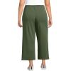 imageLands End Womens Sport Knit Pull On Drawstring Wide Leg Crop PantsEstate Green