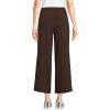 imageLands End Womens Sport Knit Pull On Drawstring Wide Leg Crop PantsRich Coffee