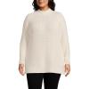 imageLands End Womens Drifter Shaker Easy Fit Mock Neck SweaterFresh Ivory