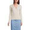 imageLands End Womens Fine Gauge Cotton Cardigan SweaterFresh Ivory