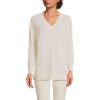 imageLands End Womens Fine Gauge Cotton Pullover Tunic SweaterFresh Ivory