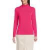 imageLands End Womens Fine Gauge Cotton Turtleneck SweaterSpiced Rhubarb Heather