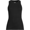 imageLands End Womens 2x2 Rib Crew Neck Tank TopBlack