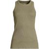 imageLands End Womens 2x2 Rib Crew Neck Tank TopSunwashed Olive