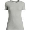 imageLands End Womens Cotton Rib TShirtGray Heather