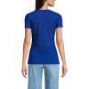 imageLands End Womens Cotton Rib TShirtTrue Cobalt Blue