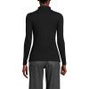 imageLands End Womens Drapey Rib Skimming Long Sleeve Mock Neck ShirtBlack