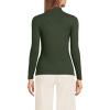 imageLands End Womens Drapey Rib Skimming Long Sleeve Mock Neck ShirtFresh Evergreen