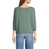 imageLands End Womens Lightweight Jersey Boatneck Dolman Sleeve TopLily Pad Green