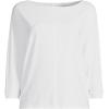 imageLands End Womens Lightweight Jersey Boatneck Dolman Sleeve TopWhite