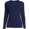 imageLands End Womens Plus Size Lightweight Jersey Skimming Long Sleeve Crew Neck TShirtDeep Sea Navy