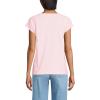 imageLands End Womens Slub Wedge TShirtSimply Pink Stripe