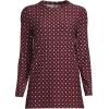 imageLands End Womens Long Sleeve Performance Crew Neck TunicRich Burgundy Encircle Geo