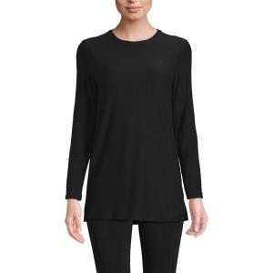 imageLands End Womens Long Sleeve Performance Crew Neck TunicBlack