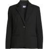 imageLands End Womens Brushed Ponte Traditional BlazerBlack