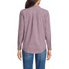 imageLands End Womens Cooling Button Front ShirtRich BurgundyNavy Stripe