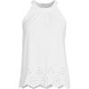 imageLands End Womens Lightweight Jersey Eyelet Tank TopWhite