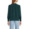 imageLands End Womens Satin Popover ShirtDeep Forest