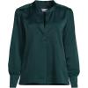 imageLands End Womens Satin Popover ShirtDeep Forest