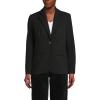 imageLands End Womens Brushed Ponte Traditional BlazerBlack