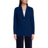 imageLands End Womens Brushed Ponte Traditional BlazerDeep Sea Navy