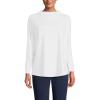 imageLands End Womens Sport Knit Funnel Neck ShirtWhite