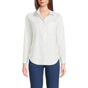 imageLands End Womens Cooling Button Front ShirtWhite