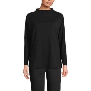 imageLands End Womens Sport Knit Funnel Neck ShirtBlack