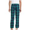 imageLands End Mens Flannel Pajama PantsGreenNavyHeritage Red Plaid