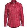 imageLands End Mens Traditional Fit No Iron Twill ShirtFresh Cranberries Windowpane